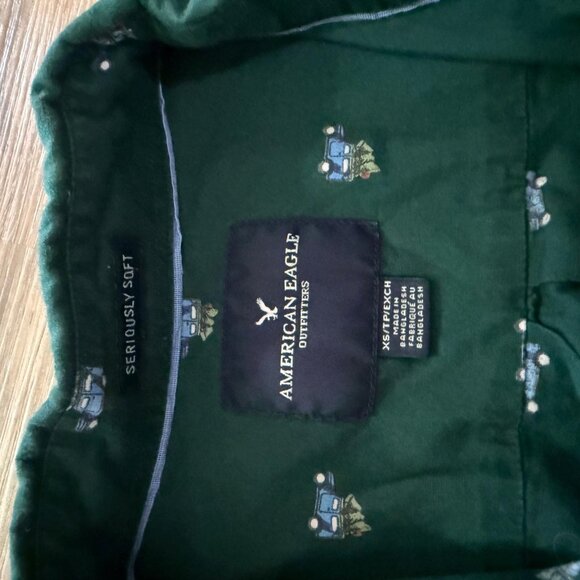 American Eagle Men's Button-Up Long Sleeve Shirt - Picture 5 of 7